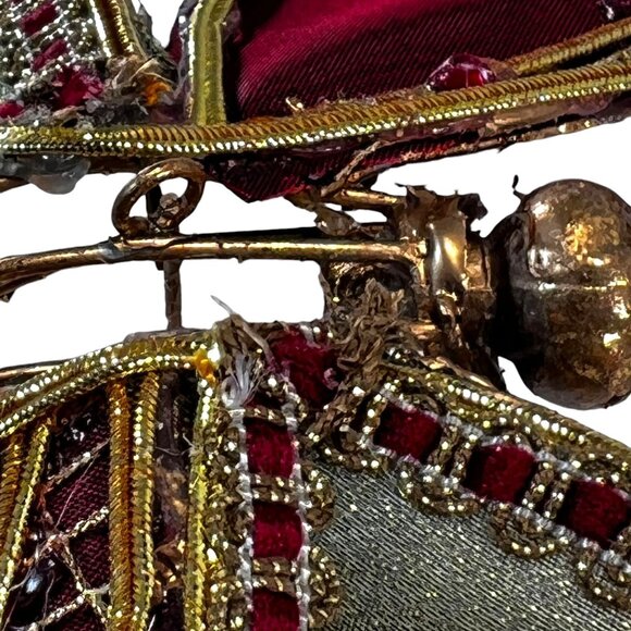 Vintage Handcrafted Fabric & Wire Decorative Butterflies Set of Three Hanging - Picture 10 of 10